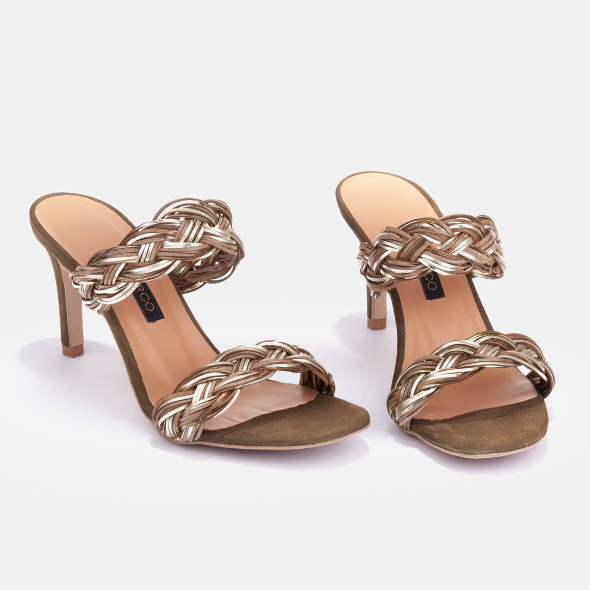 Sandals with braided straps
